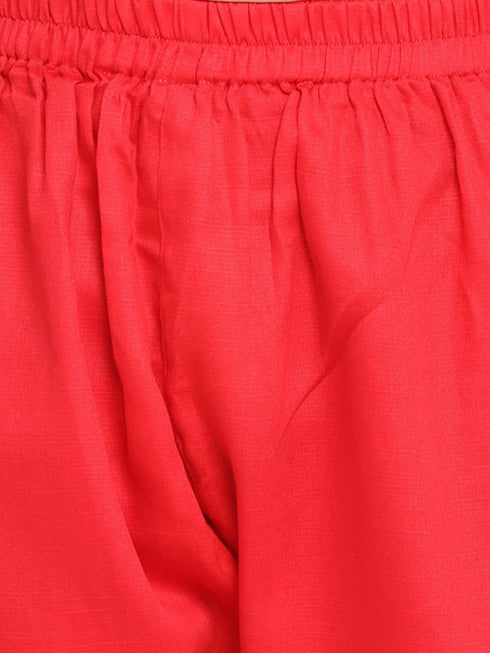 Boy's Cotton Silk Digital Printed Kurta and Pyjama Set