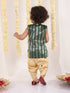 Boy's' Green Brocade Kurta Dhoti Set