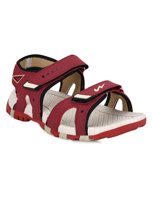 JOY N Maroon Men's Sandals