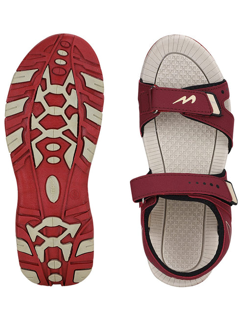JOY N Maroon Men's Sandals