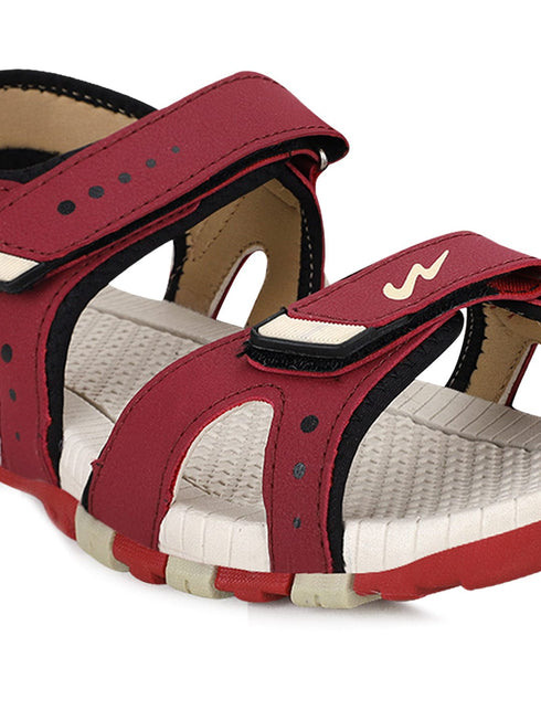 JOY N Maroon Men's Sandals