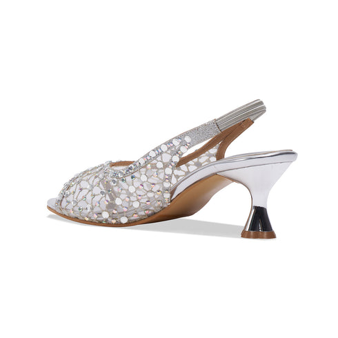 Kiara Embellished Slingback Heels