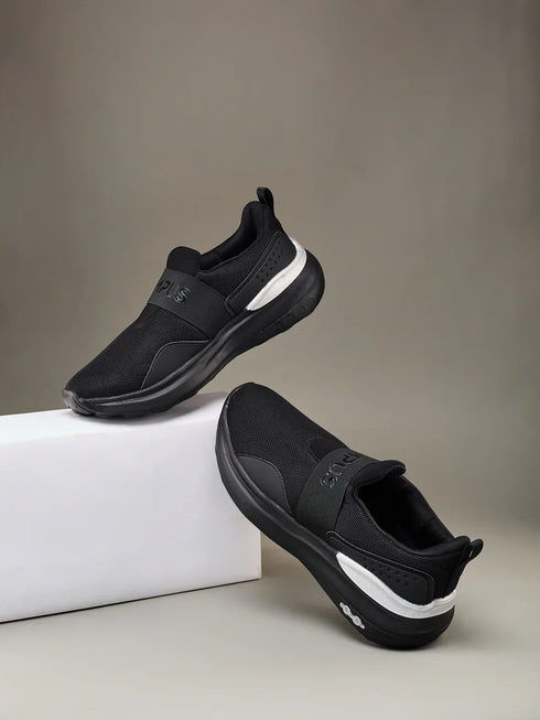 LAYER Black Men's Walking Shoes