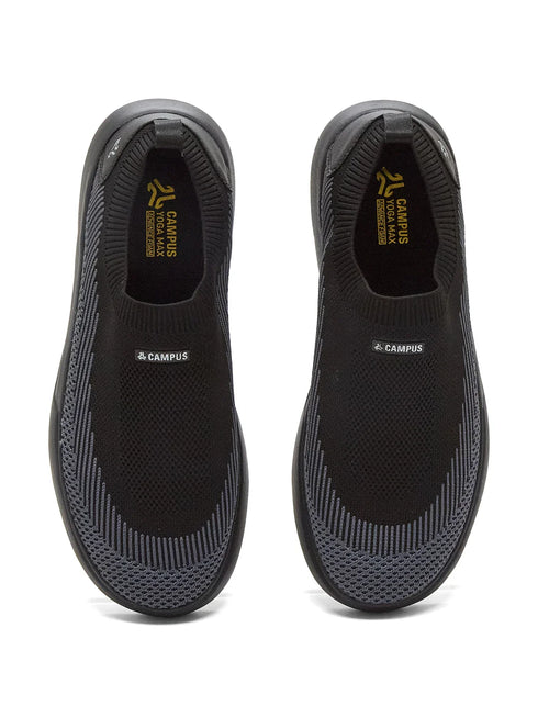 LEDGE Black Men's Walking Shoes