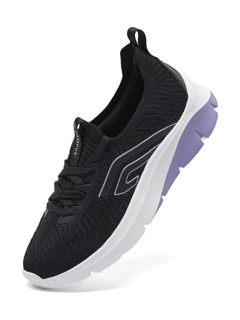LENON Black Women's Walking Shoes