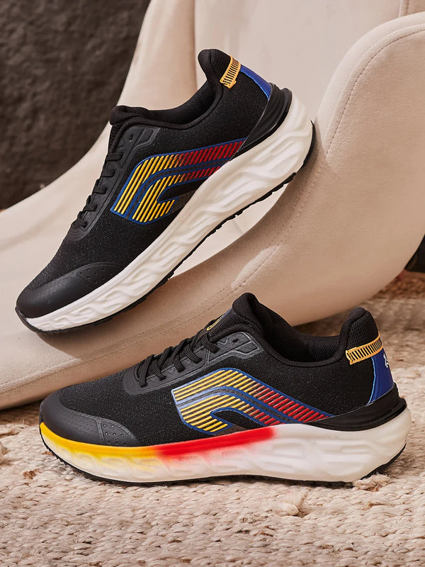 LEXRO Black Men's Running Shoes