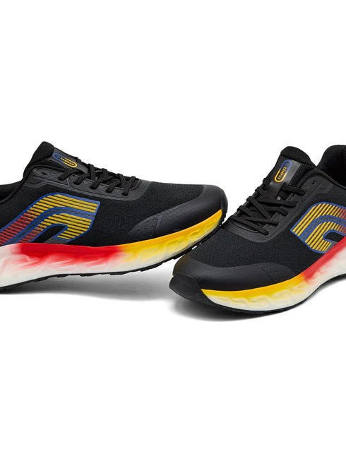 LEXRO Black Men's Running Shoes