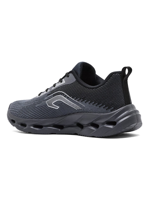 LOOPD Black Men's Running Shoes