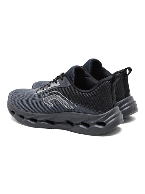 LOOPD Black Men's Running Shoes