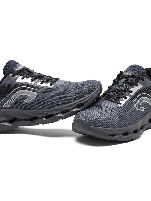 LOOPD Black Men's Running Shoes
