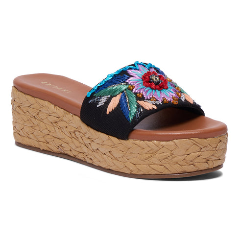 Lily Embroidered Wedges