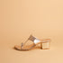 Liza Metallic Kolhapuri Heels