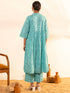 Sea Green Cotton Floral Printed Maternity Kurta with Palazzo