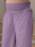 Lavender Dobby Pure Cotton Self Design A-line Maternity Kurta Pant Set