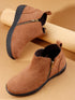 Women's Comfort Zipper Ankle Bootie Casual Everyday Low-Cut Boot