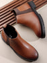 Women's Slip-On Chelsea Ankle Boot - Chunky Lug Sole Modern Boots