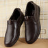 Men's Comfort Casual Slip-On Shoe with Leather Textured Elastic Detail