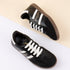 Women's Retro Stripe Canvas Lace-Up Lifestyle Sneaker