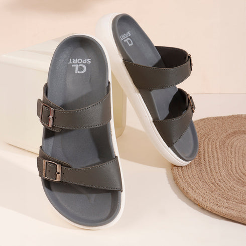 Women's Double Buckle Slide Comfort Sandals