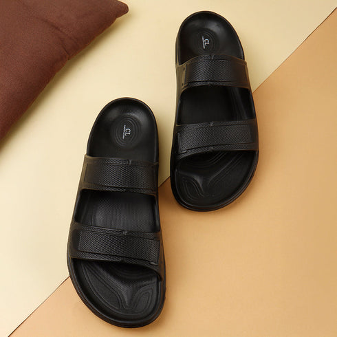 Men's Dual Strap Lightweight Comfort Slide Sandal