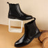 Men's Leather Chelsea Boots with Textured Side Panel