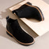 Women's Solid Suede Slip-On Chelsea Boots