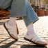 Women's Retro Stripe Canvas Lace-Up Lifestyle Sneaker