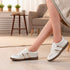 Women's Retro Stripe Canvas Lace-Up Lifestyle Sneaker