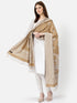 Women's Floral Jamawar Acrylic Border Wool Shawl