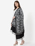 Women's Aari Embroidery and Stone Work Wool Shawl