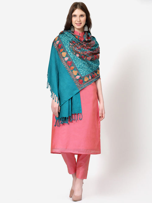 Women's Aari Embroidered Stole