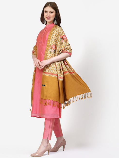 Women's Aari Embroidery Wool Shawl