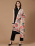 Women's Floral Printed Aari Embroidery Kalamkari Wool Shawl