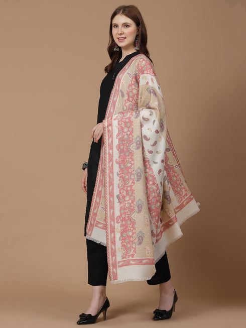 Women's Zari Kani Wool Shawl