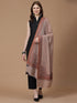 Women's Melange Kani Border Wool Shawl