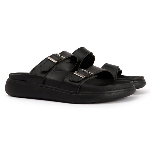 Women's Double Buckle Slide Comfort Sandals