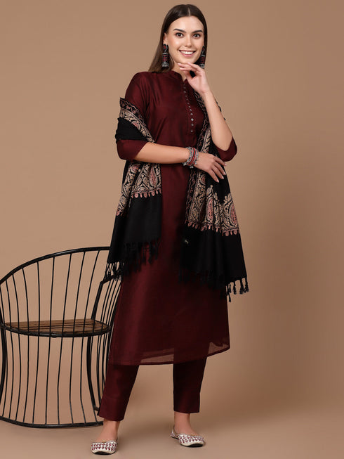 Women's Aari Embroidered Stole