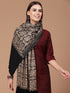 Women's Silky Golden Aari Embroidery Wool Shawl