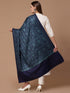 Women's Silky Aari Embroidery Wool Shawl