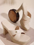 Elegant Crossover Strap Block Heel Sandals