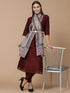 Women's Printed Aari Embroidered Stole