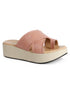 Women's Toe-Ring Crisscross Wedge Sandals