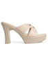 Elegant Crossover Strap Block Heel Sandals