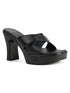 Elegant Crossover Strap Block Heel Sandals
