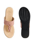 Women's Knot Detail Toe-Post Wedge Sandals