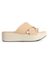 Women's Toe-Ring Crisscross Wedge Sandals