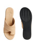 Women's Toe-Ring Crisscross Wedge Sandals