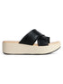 Women's Toe-Ring Crisscross Wedge Sandals