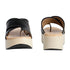 Women's Toe-Ring Crisscross Wedge Sandals