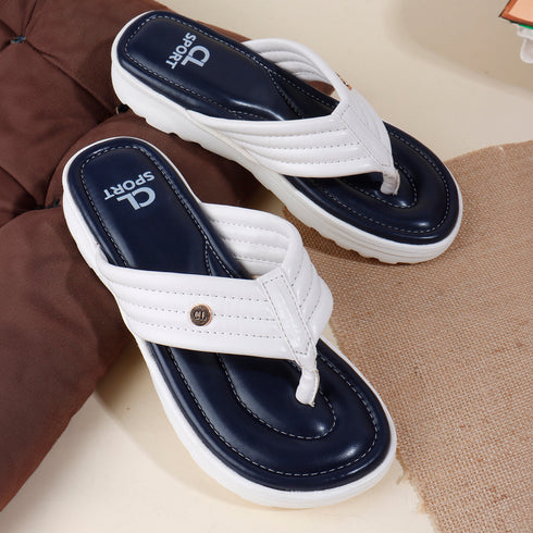 Women's Contoured Padded Thong Strap Comfort Sandal